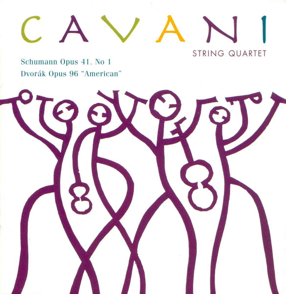 Dvořák: String Quartet No. 12 - R. Schumann: String Quartet No. 1 by Cavani Quartet album cover