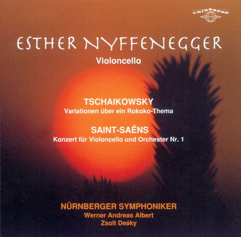 Tchaikovsky: Rococo Variations, Op. 33 - Saint-Saëns: Cello Concerto No. 1 in A Minor, Op. 33 by Esther Nyffenegger & Nuernberger Symphoniker album cover