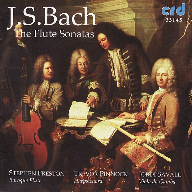 Bach: The Flute Sonatas by Jordi Savall, Stephen Preston & Trevor Pinnock album cover