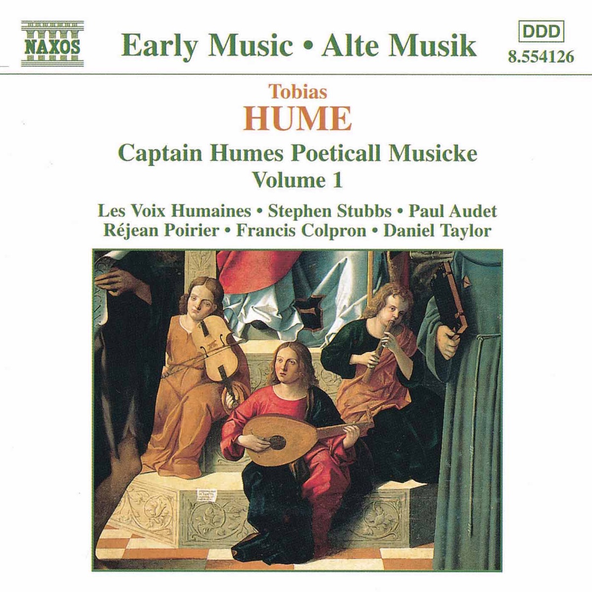 Hume: Captain Humes Poeticall Musicke, Vol. 1 by Les Voix Humaines album cover