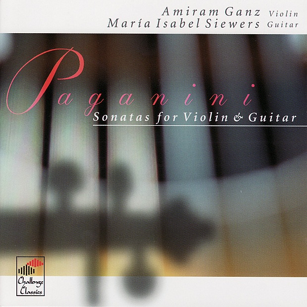 Paganini: Sonatas for Violin & Guitar by Amiram Ganz & Maria Isabel Siewers album cover