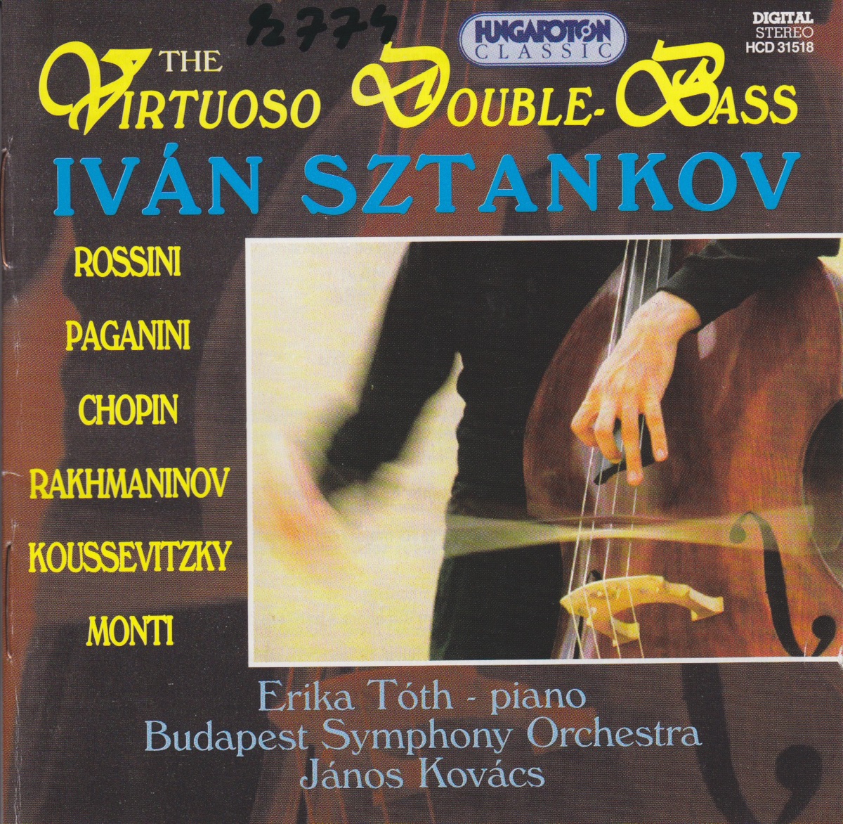 The Virtuoso of Double-Bass by Iván Sztankov, Erika Tóth, Budapest Symphony Orchestra & János Kovács album cover