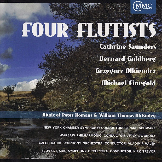 Four Flutists - Music of Peter Homans & William Thomas McKinley by Czech Radio Symphony Orchestra & New York Chamber Symphony album cover