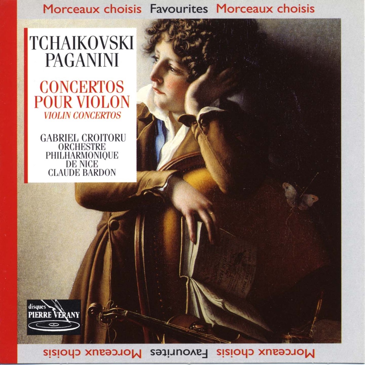 Tchaïkovski paganini : Concertos pour violon by Orchestre Philharmonique de Nice, Claude Bardon & Gabriel Croitoru album cover