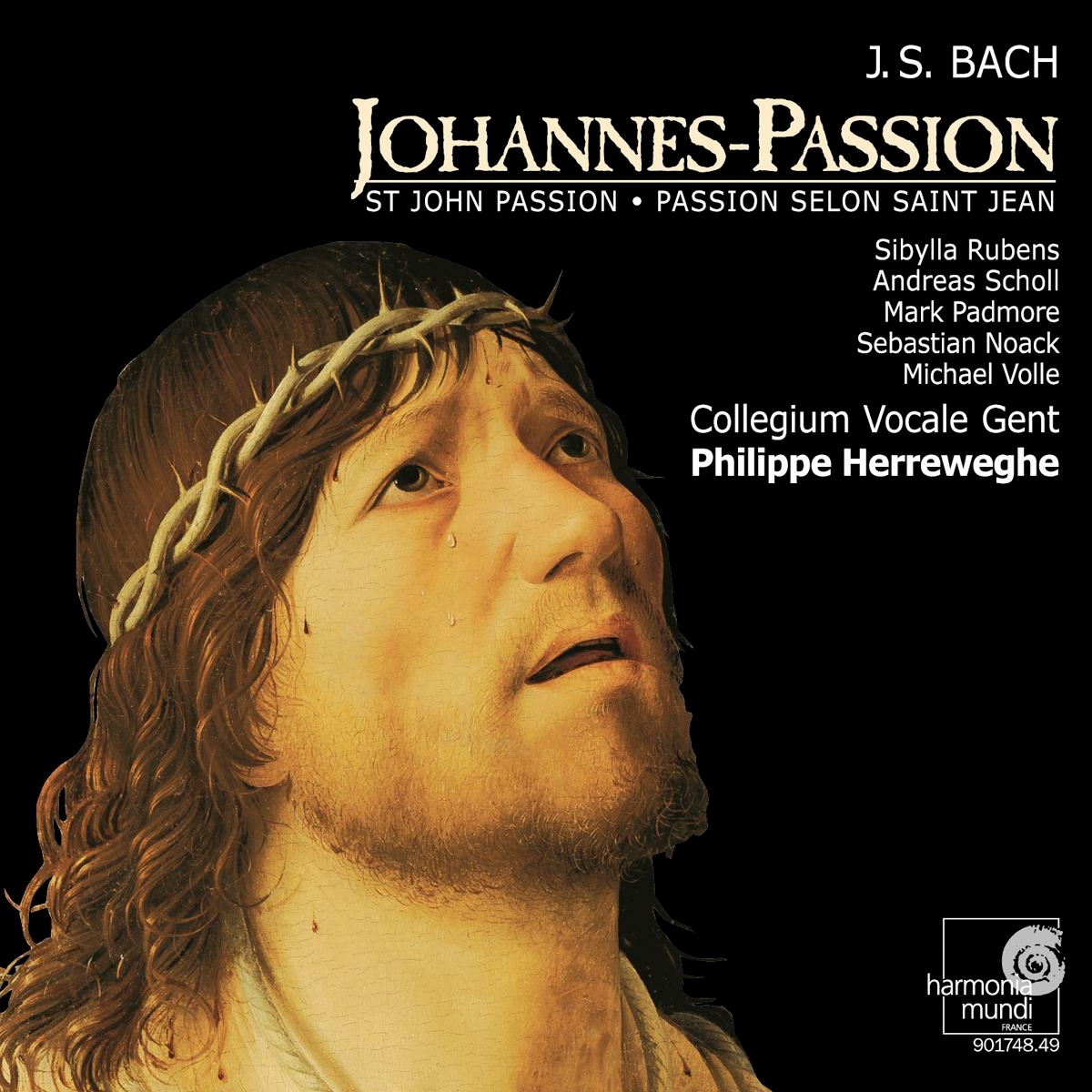 Bach: St. John Passion (Johannes-Passion) by Collegium Vocale Gent, Mark Padmore & Philippe Herreweghe album cover