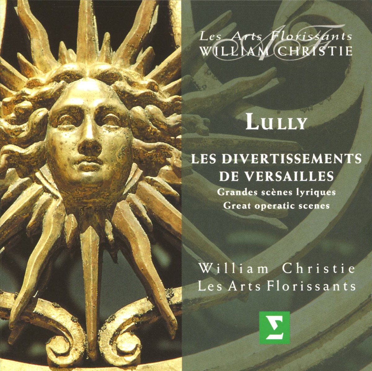 Lully : Les Divertissements de Versailles - Great Operatic Scenes by Les Arts Florissants & William Christie album cover