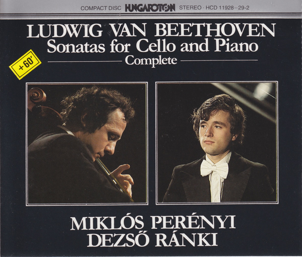 Beethoven: Sonatas for Cello and Piano (Complete) by Miklós Perényi & Dezsö Ránki album cover