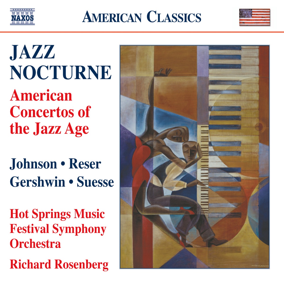 Jazz Nocturne - American Concertos of the Jazz Age by Gary Hammond, Hot Springs Music Festival Symphony Orchestra, Richard Rosenberg, Don Vappie, Tatiana Roitman, Creole Serenaders, Peter Mintun & Michael Gurt album cover