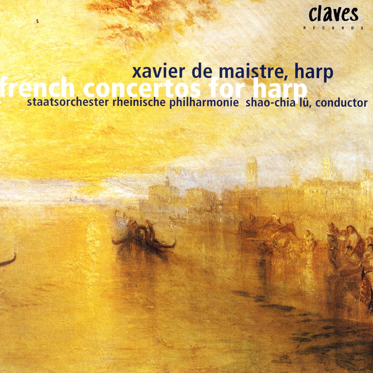 Romantic French Concertos & Pieces for Harp & Orchestra by Xavier de Maistre, Staatsorchester Rheinische Philharmonie & Shao-Chia Lu album cover