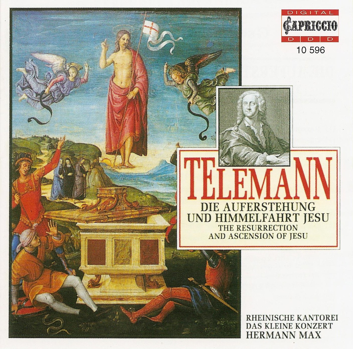 Telemann: Die Auferstehung Und Himmelfahrt Jesu by Veronika Winter, Rheinische Kantorei & Hermann Max album cover