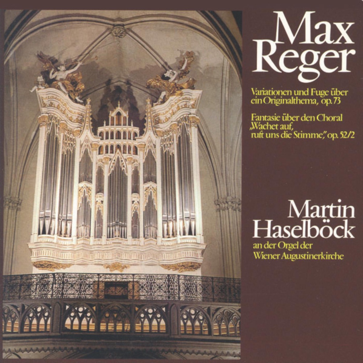 Max Reger by Martin Haselböck album cover