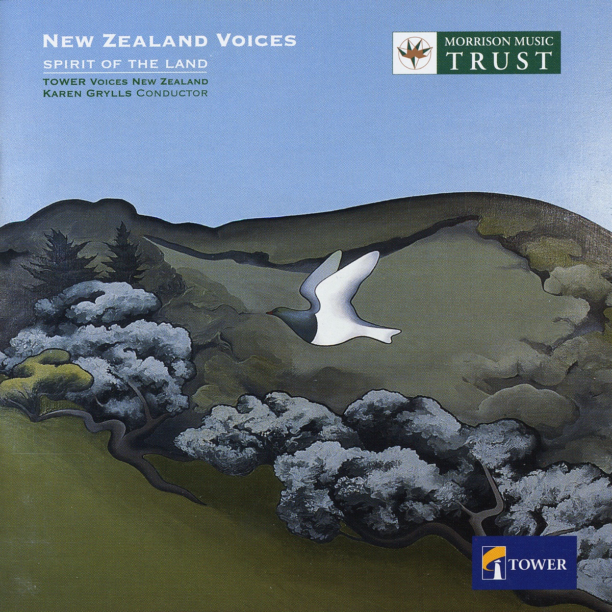 Choral Recital: Tower Voices New Zealand - Griffiths, D. - Whitehead, G. - Hamilton, D. - Ritchie, A. (Spirit of the Land) by Karen Grylls, Elise Bradley, Alistair Carey, Robert Wiremu, Tower Voices New Zealand, Madeleine Pierard, Richard Nunns, Virginia LeCren, Andrea Cochrane & Albert Mataafa album cover
