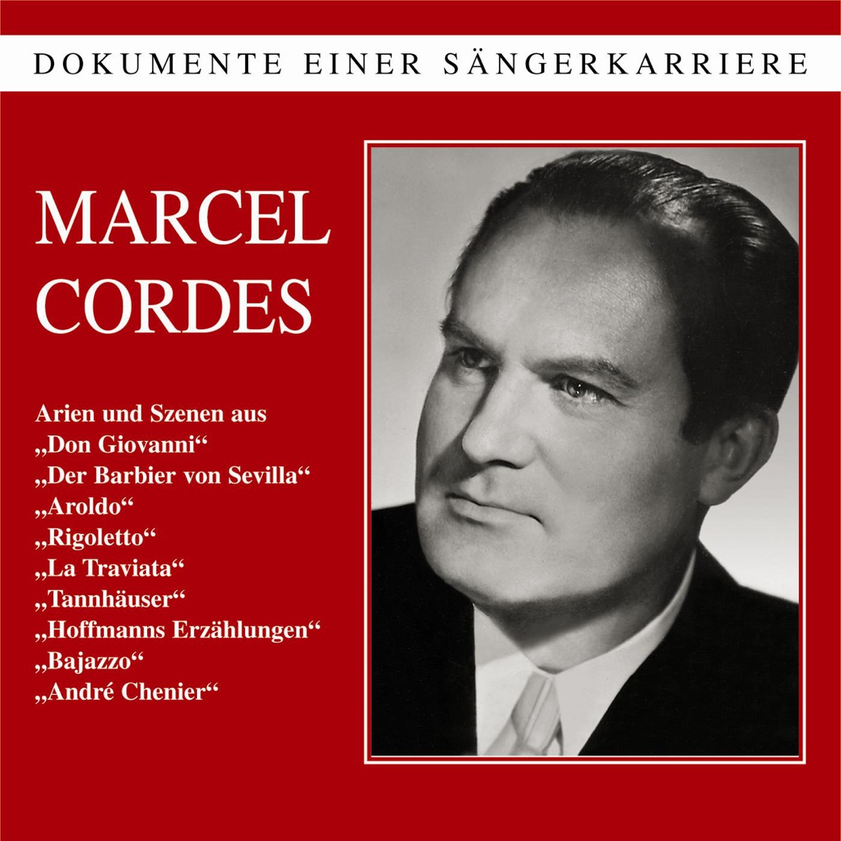 Dokumente Einer Sängerkarriere: Marcel Cordes by Marcel Cordes album cover