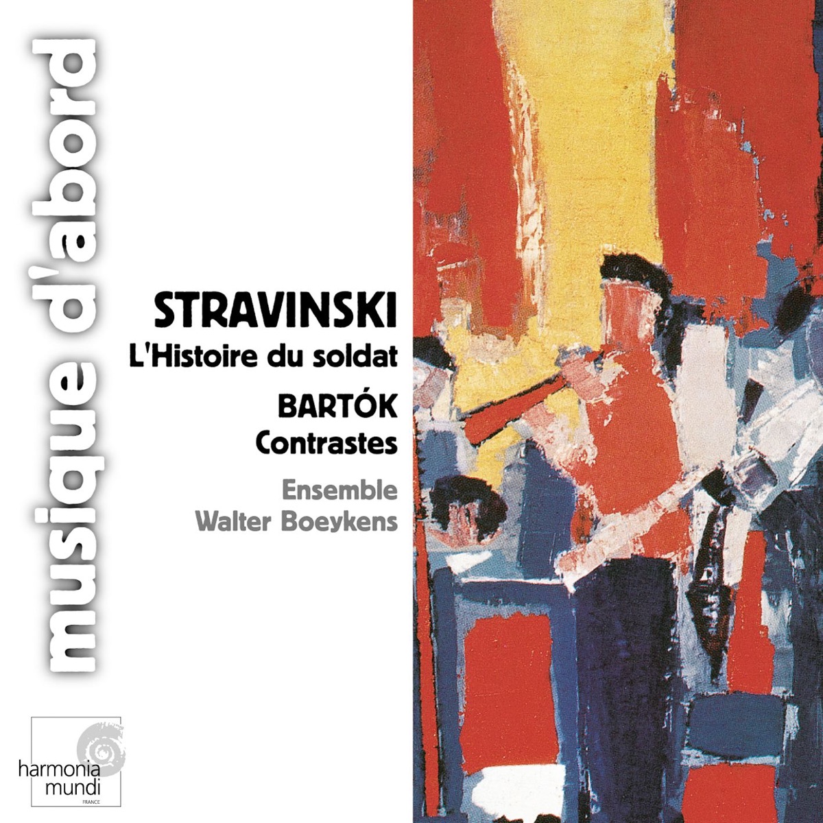 Stravinsky: L'histoire du soldat -  Bartók: Contrastes by Ensemble Walter Boeykens album cover