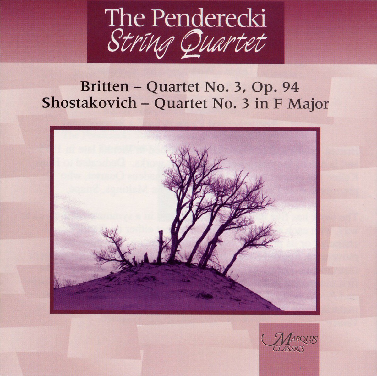 Britten and Shostakovich: String Quartets by Penderecki String Quartet album cover