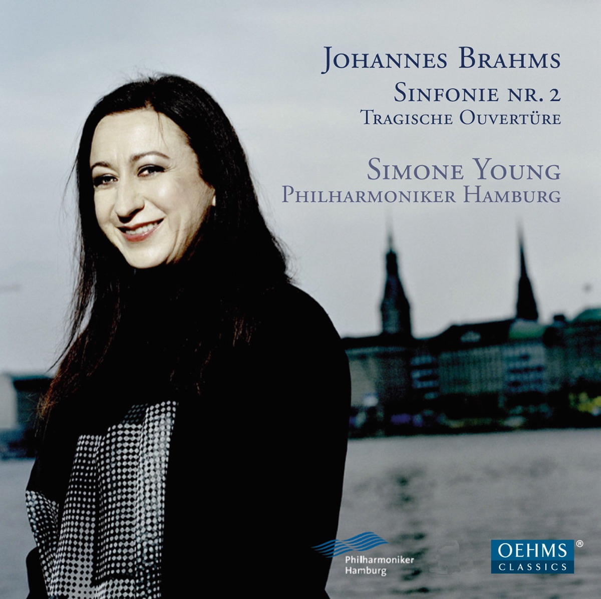 Brahms: Symphony No. 2 & Tragische Ouvertüre by Simone Young & Hamburg Philharmonic State Orchestra album cover