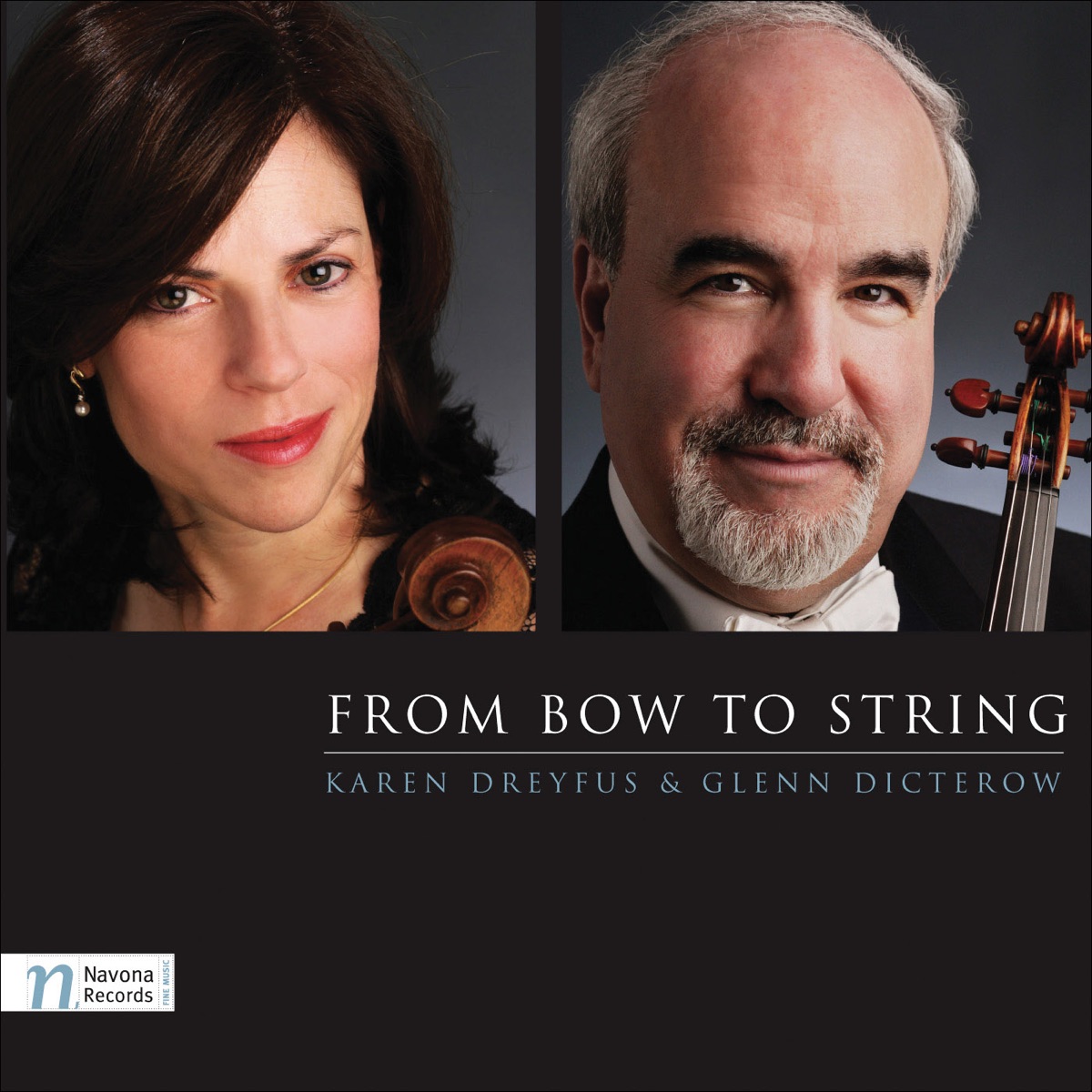 From Bow to String by Karen Dreyfus, Warsaw Philharmonic, Carl St. Clair, Glenn Dicterow, Jerzy Swoboda & Silesian Philharmonic Orchestra album cover