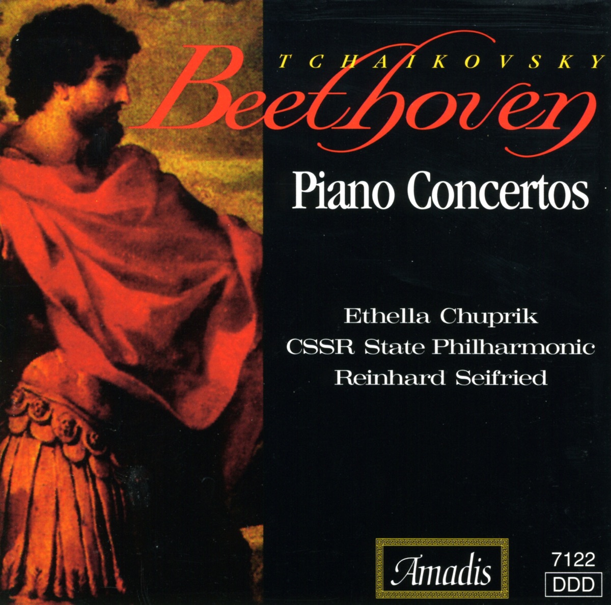 Beethoven: Piano Concerto No. 5, "Emperor" - Tchaikovsky: Piano Concerto No. 1 by Ethella Chuprik, Reinhard Seifried & Slovak State Philharmonic Orchestra (Kosice) album cover