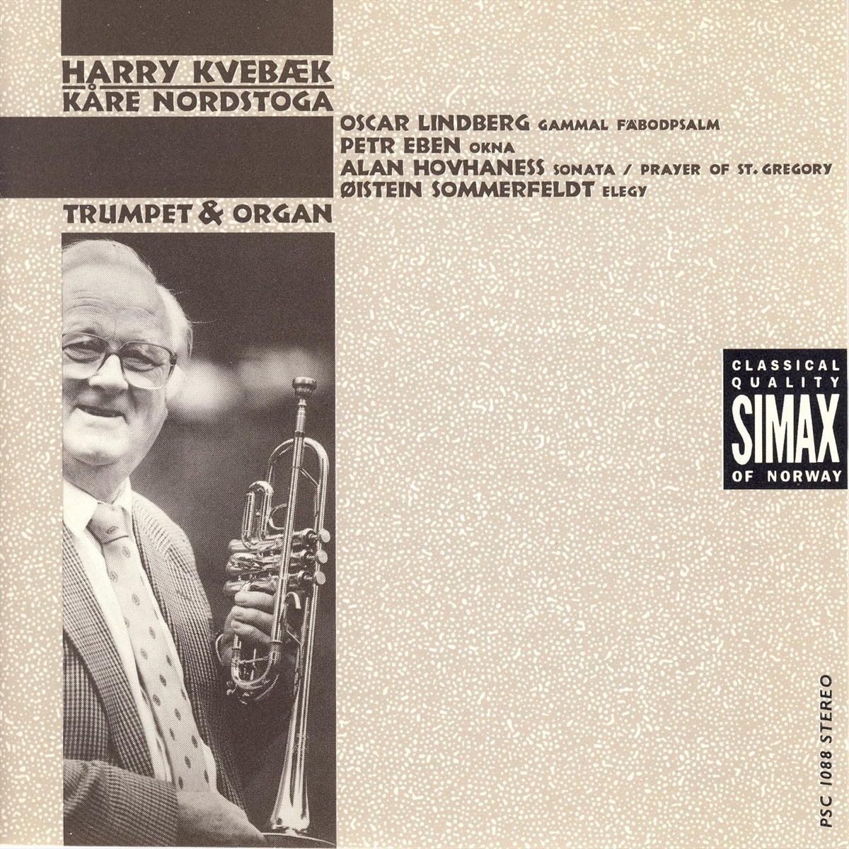 Eben, Hovhaness, Sommerfeld & Lindberg: Trumpet and Organ by Kåre Nordstoga & Harry Kvebæk album cover