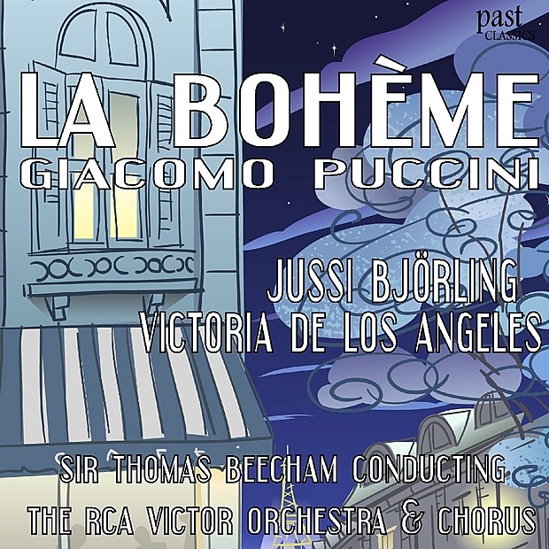 La Bohème by Jussi Björling, Victoria de los Ángeles, The RCA Victor Orchestra & Sir Thomas Beecham album cover