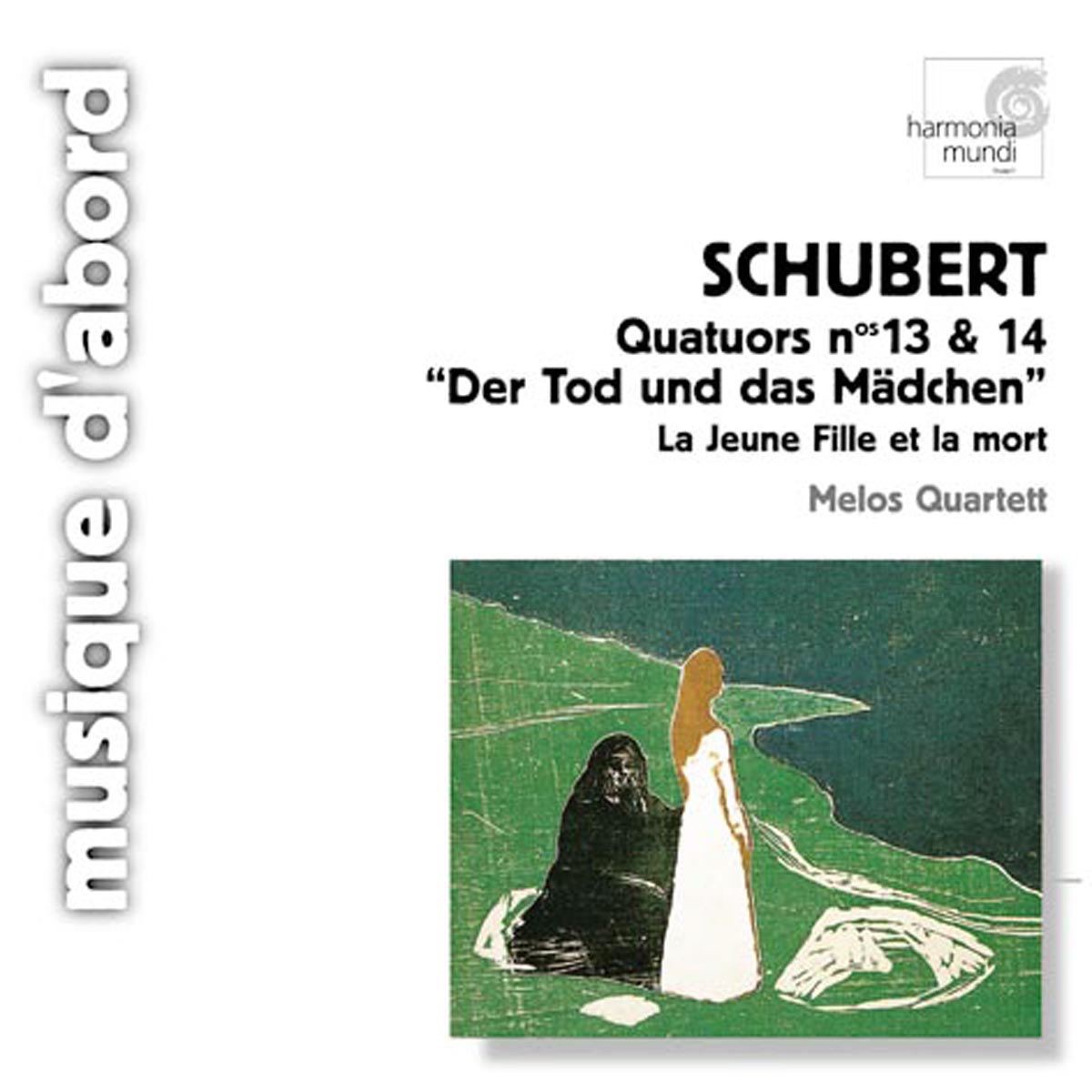 Schubert: String Quartets Nos. 13 & 14 "Death and the Maiden" by Melos Quartett album cover