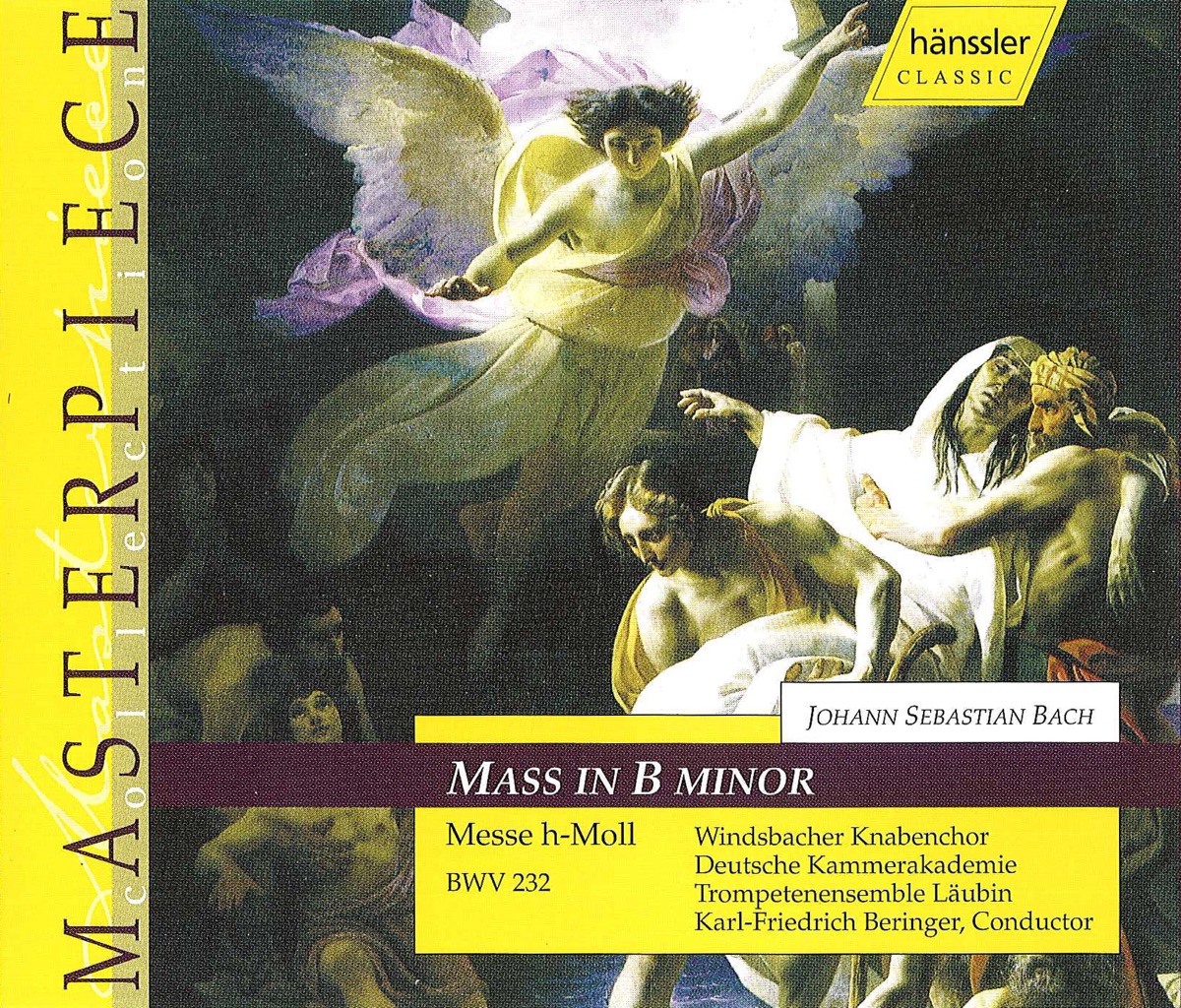 Bach, J.S.: Mass In B Minor, Bwv 232 by Markus Schäfer, Christine Schafer, Thomas Quasthoff, Ingeborg Danz, Windsbacher Boys Choir, Karl-Friedrich Beringer, Laubin Trumpet Ensemble & Deutsche Kammerakademie album cover