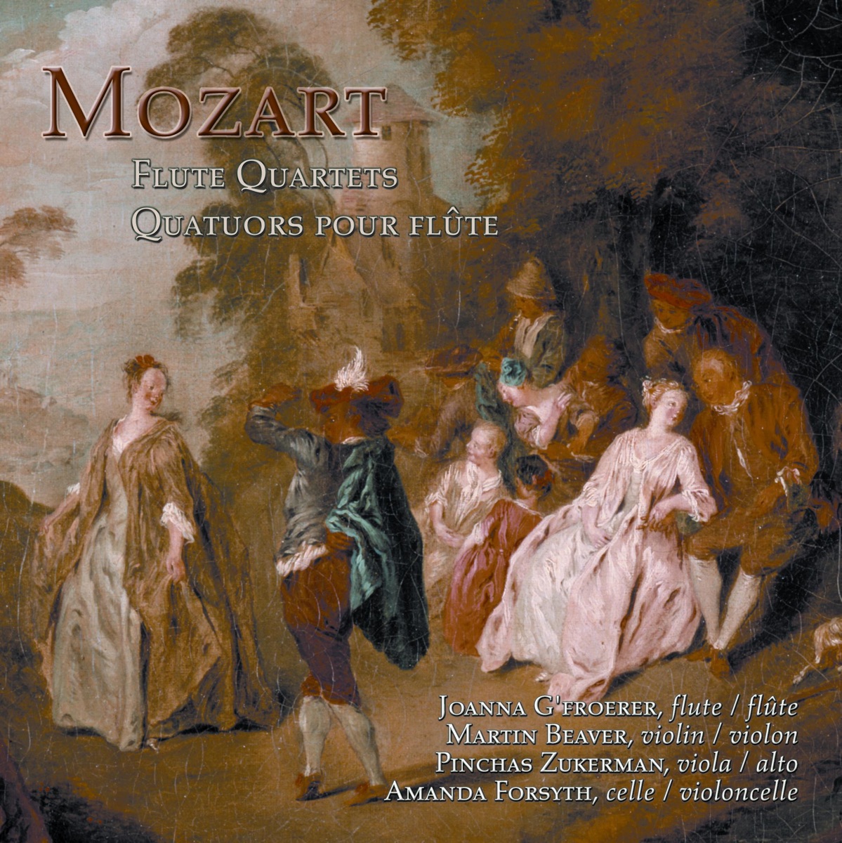 Mozart: Flute Quartets - Hoffmeister: Duo Concertante by Martin Beaver, Joanna G'froerer, Pinchas Zukerman & Amanda Forsyth album cover