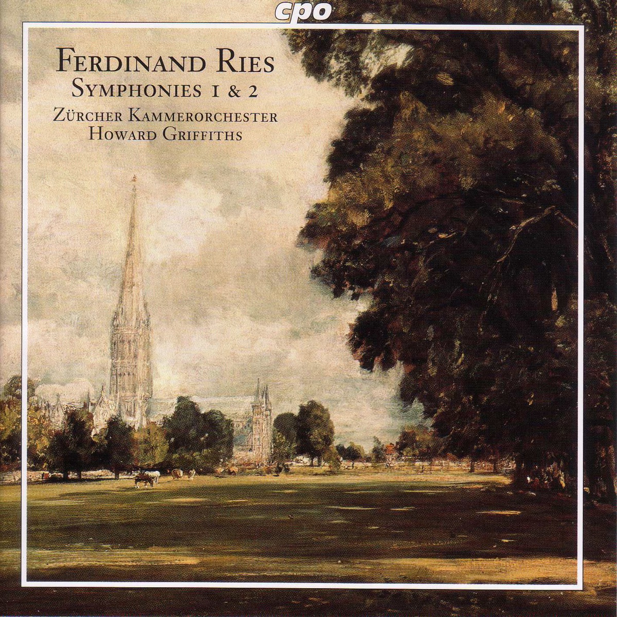 Ries: Symphonies Nos. 1 - 2 by Howard Griffiths & Zurich Chamber Orchestra album cover