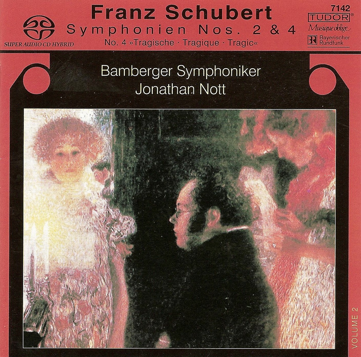 Schubert: Symphonies Nos. 2 & 4, Vol. 2 by Jonathan Nott & Bamberg Symphony Orchestra album cover