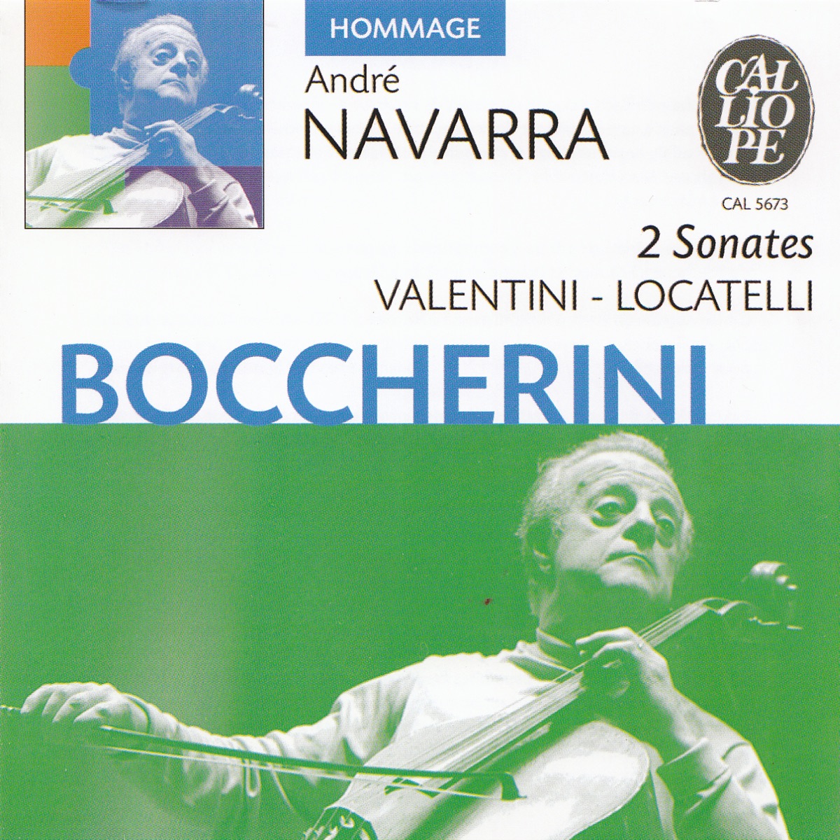 Boccherini - Valentini - Locatelli: Sonates by André Navarra & Erika Kilcher album cover