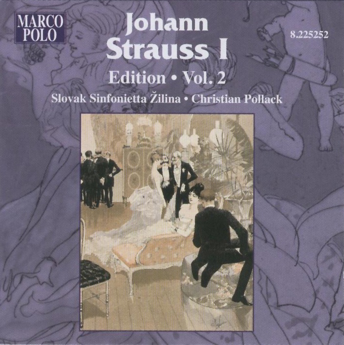 J. Strauss I Edition,  Vol. 2 by Christian Pollack & Slovak Sinfonietta Zilina album cover