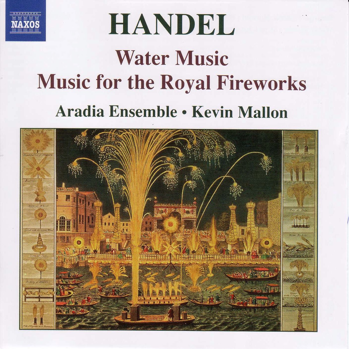Handel: Water Music - Music for the Royal Fireworks by Aradia Ensemble album cover