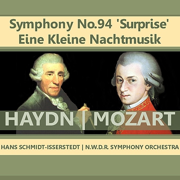Haydn: Symphony No. 94 - Mozart: Eine Kleine Nachtmusik by NWDR Sinfonieorchester & Hans Schmidt-Isserstedt album cover