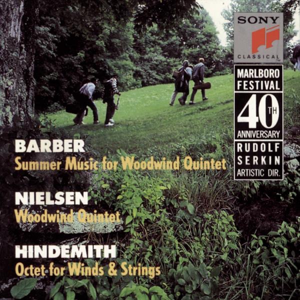 Chamber Music of Barber, Nielsen & Hindemith by Elaine Duvas, Gail Kruvand, Joaquin Valdepeñas, Joseph Turner, Larry Combs, Mischa Schneider, Paula Robinson, Richard Solis, Robin Graham, Stefanie Przybylska, Susan Rotholz & William Winstead album cover