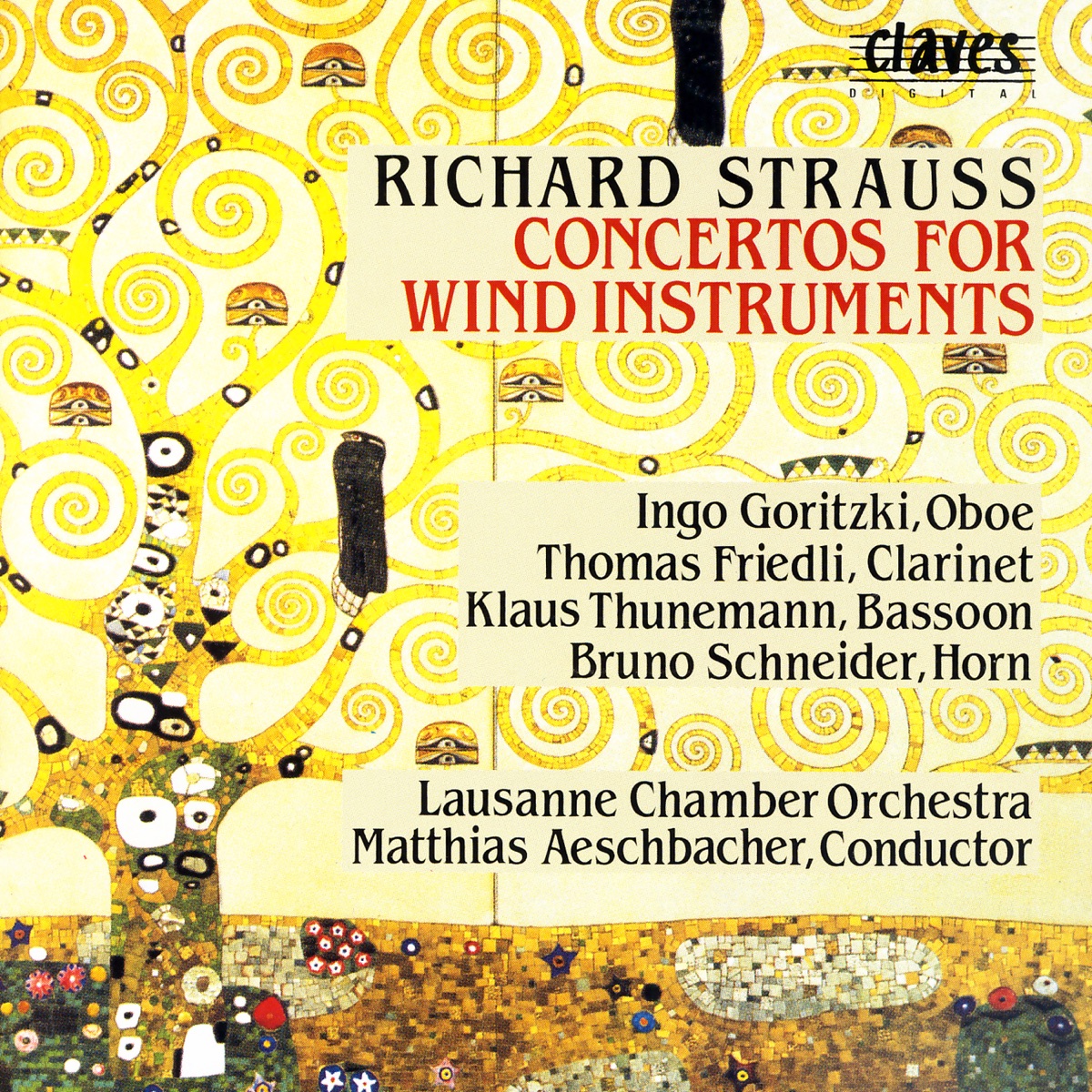 R. Strauss: Concertos for Wind Instruments by Ingo Goritzki, Thomas Friedli, Klaus Thunemann, Bruno Schneider, Orchestre de Chambre de Lausanne & Matthias Aeschbacher album cover