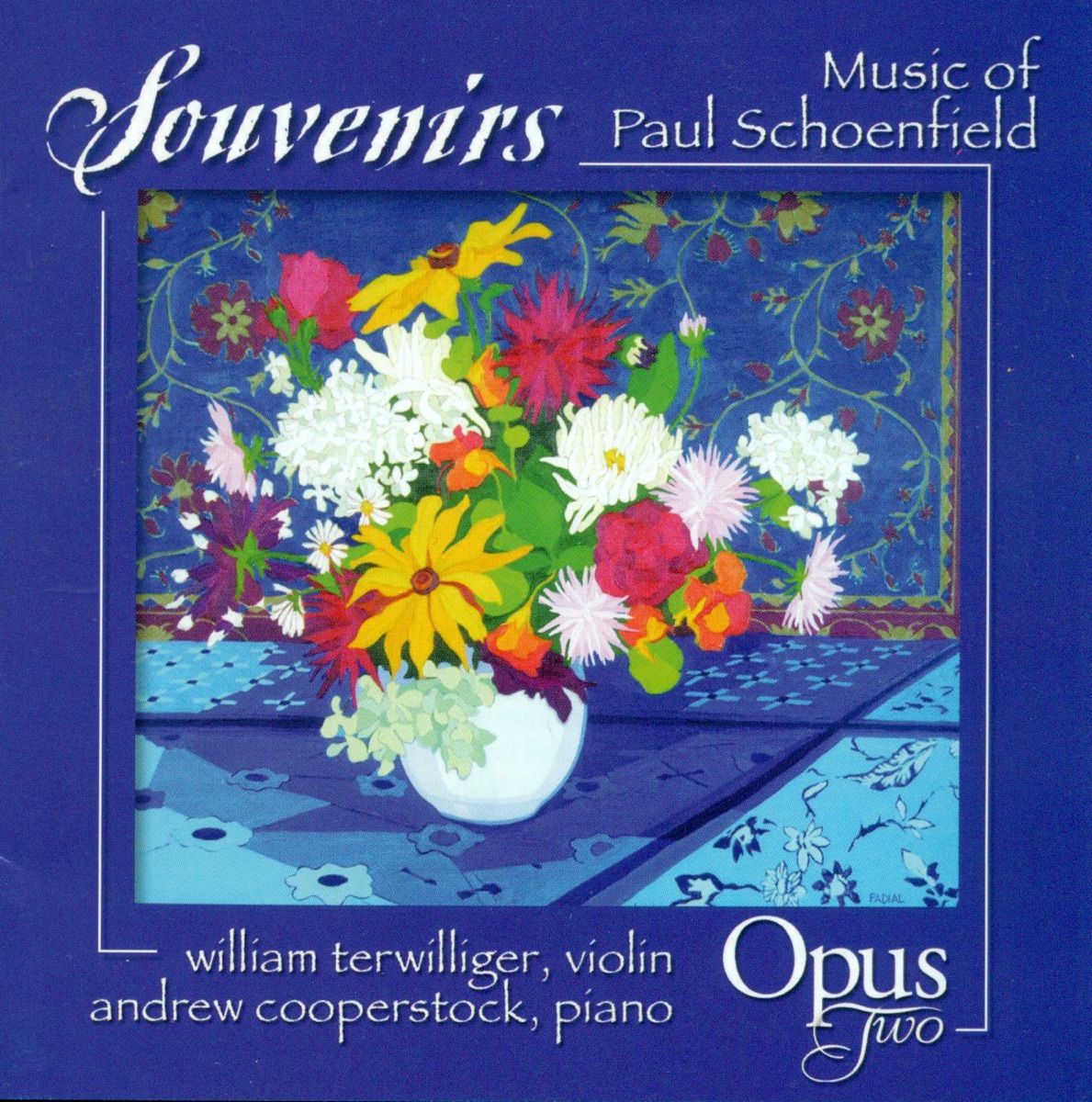 Schoenfield: Souvenirs by Opus Two, Matthew Bassett & Andrés Díaz album cover
