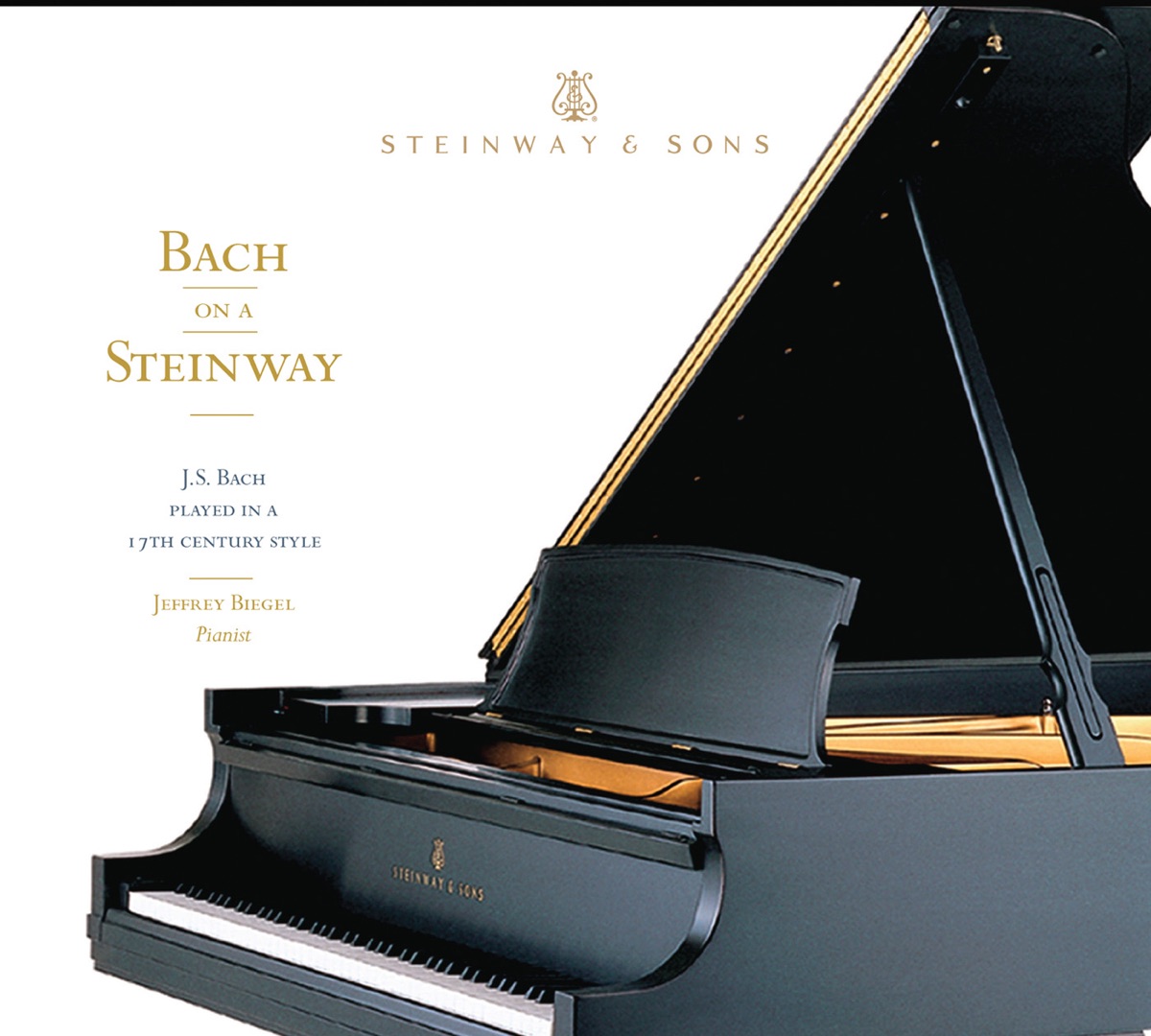 Bach on a Steinway by Jeffrey Biegel album cover
