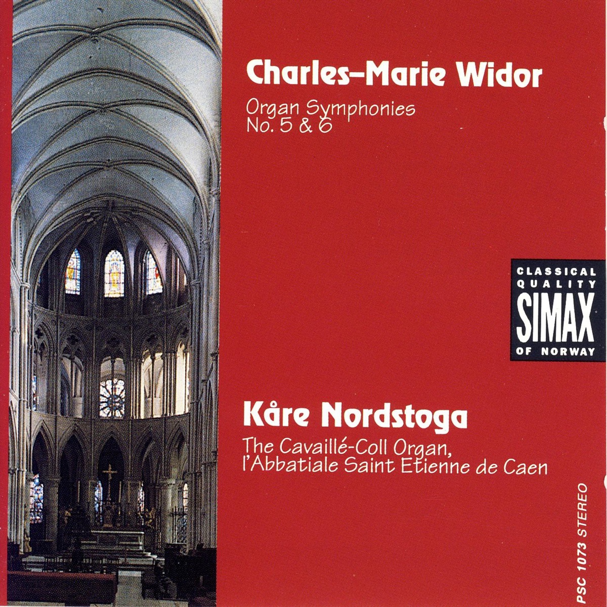 Widor: Organ Symphonies No. 5 & 6 by Kåre Nordstoga album cover