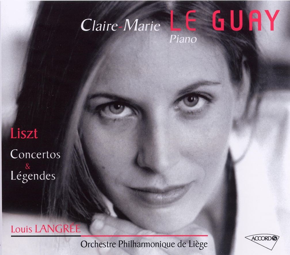 Liszt: Concertos and Légends by Claire-Marie Le Guay, Orchestre Philharmonique de Liège & Louis Langrée album cover