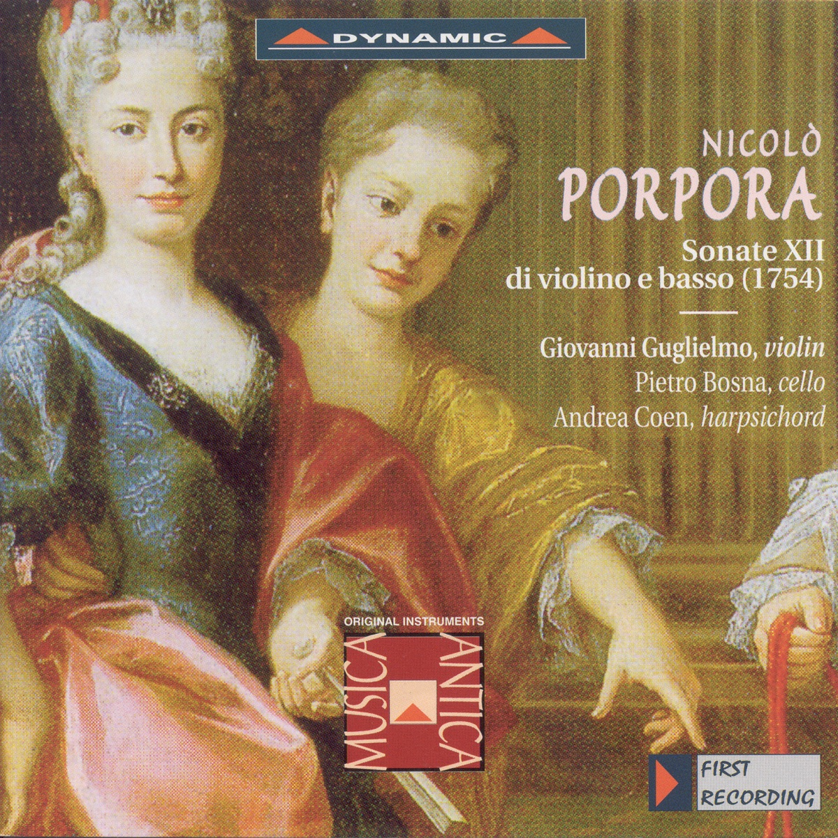 Porpora: Violin Sonatas Nos. 1-12 by Pietro Bosna, Giovanni Guglielmo & Andrea Coen album cover