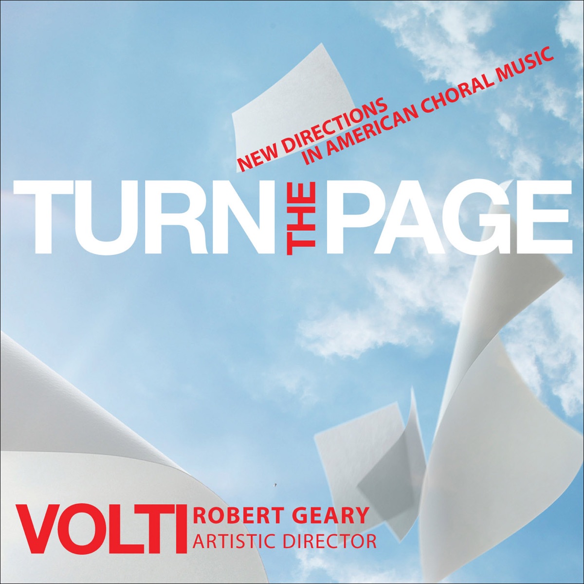 Turn the Page - New Directions in American Choral Music by Volti & Robert Geary album cover