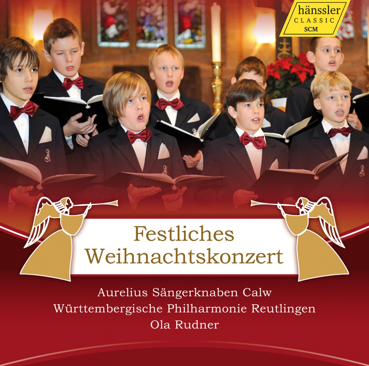 Festliches Weihnachtskonzert by Aurelius Sangerknaben Calw, Ola Rudner, Württembergische Philharmonie Reutlingen, Valentin Burrer, William Roberts, Hans Porten, Darius Speier, Tobias Kruse & Cedric Kuhnen album cover