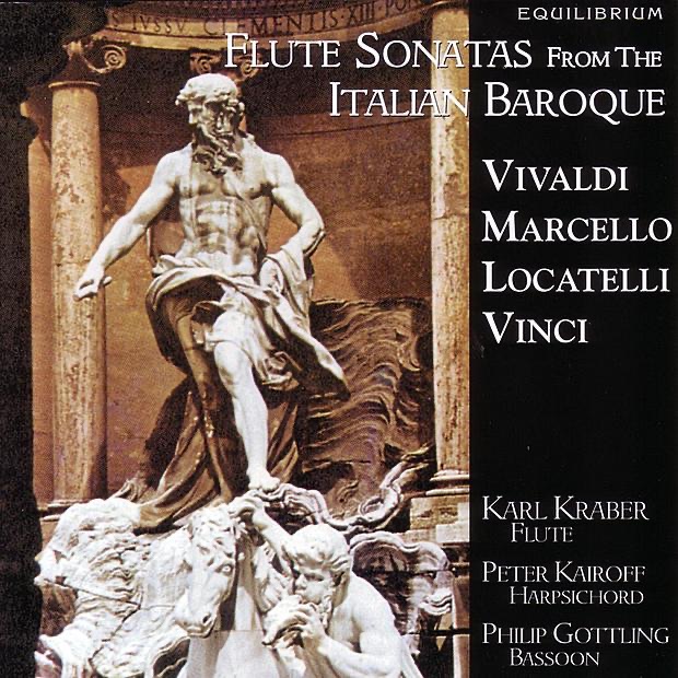 Flute Sonatas from the Italian Baroque by Karl Kraber, Peter Kairoff & Philip Gottling album cover