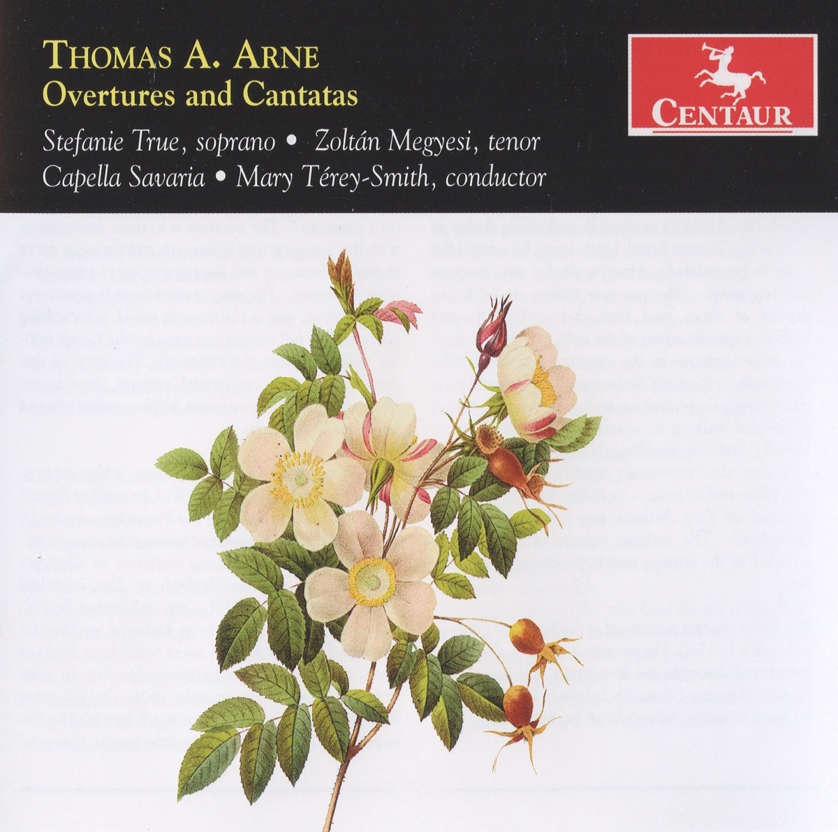 Arne: Overtures & Cantata by Mary Terey-Smith, Capella Savaria, Stefanie True & Zoltan Megyesi album cover