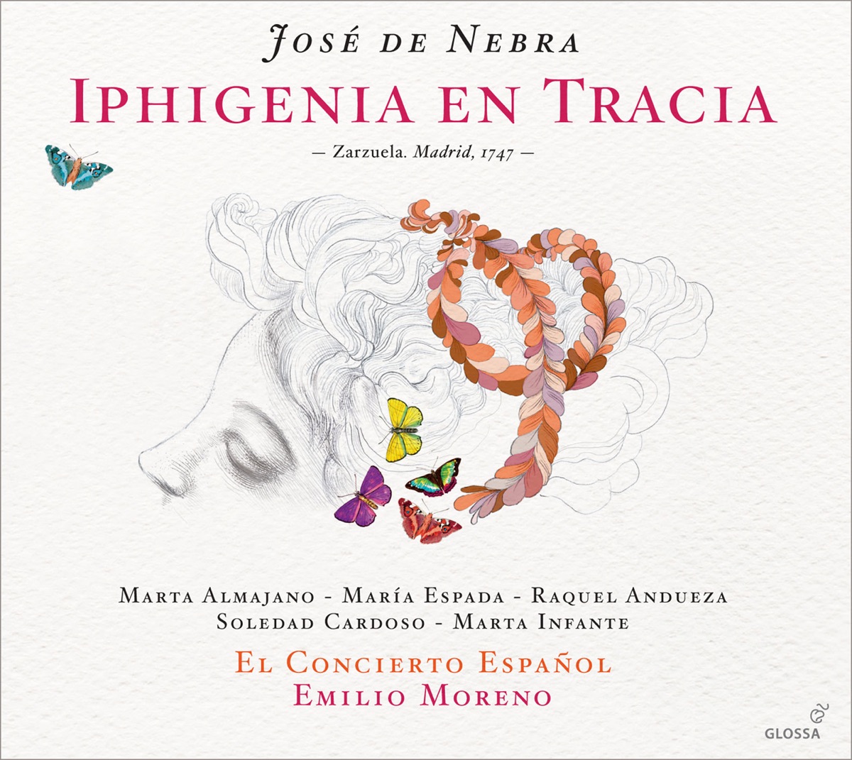 Nebra: Para obsequio a la deidad nunca es culto la crueldad y Iphigenia en Tracia by Soledad Cardoso, María Espada, Emilio Moreno, Raquel Andueza, El Concierto Español, Marta Infante, Carlos Javier Mendez Suarez & Marta Almajano album cover