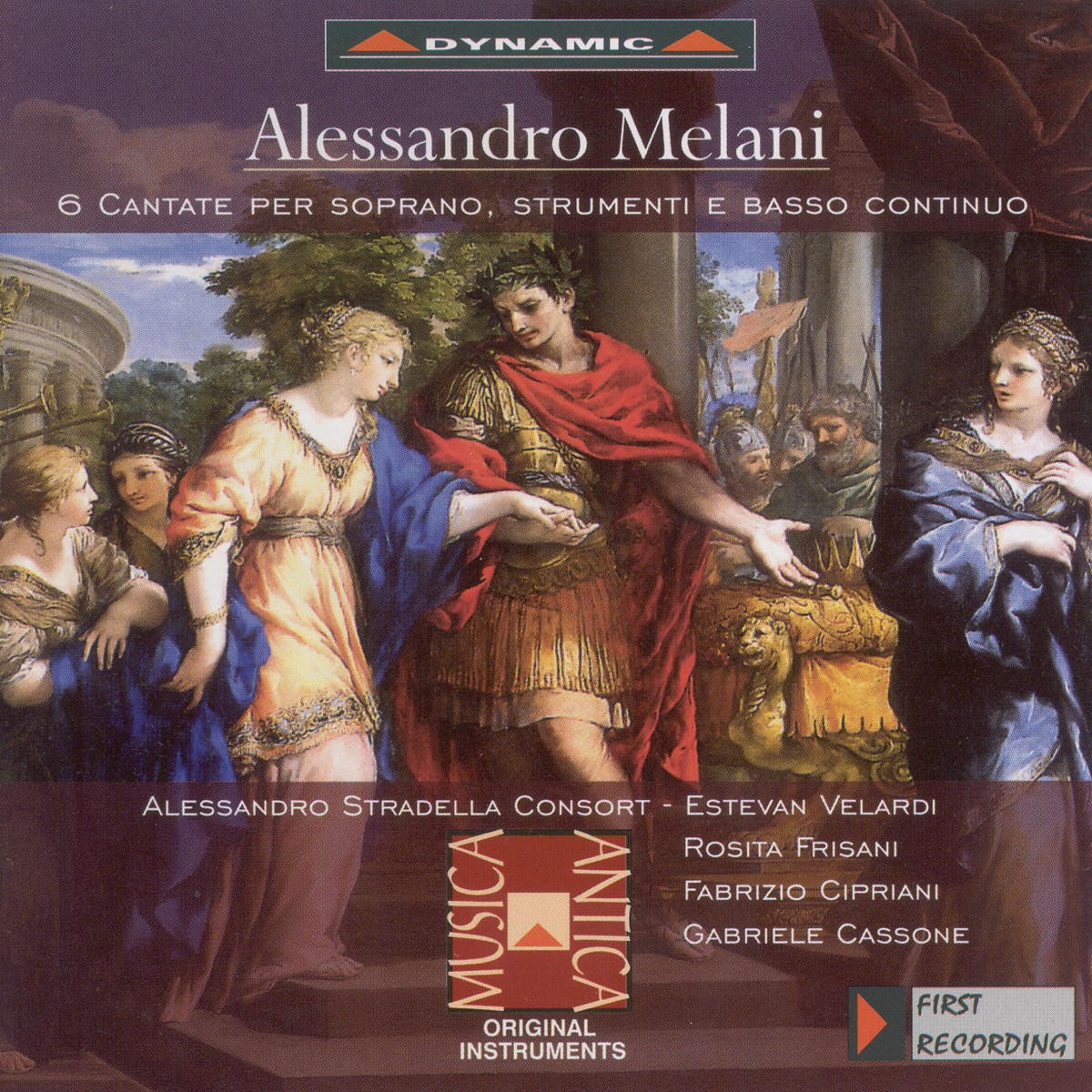 Melani: 6 Cantatas for Soprano by Rosita Frisani, Estévan Velardi & Alessandro Stradella Consort album cover