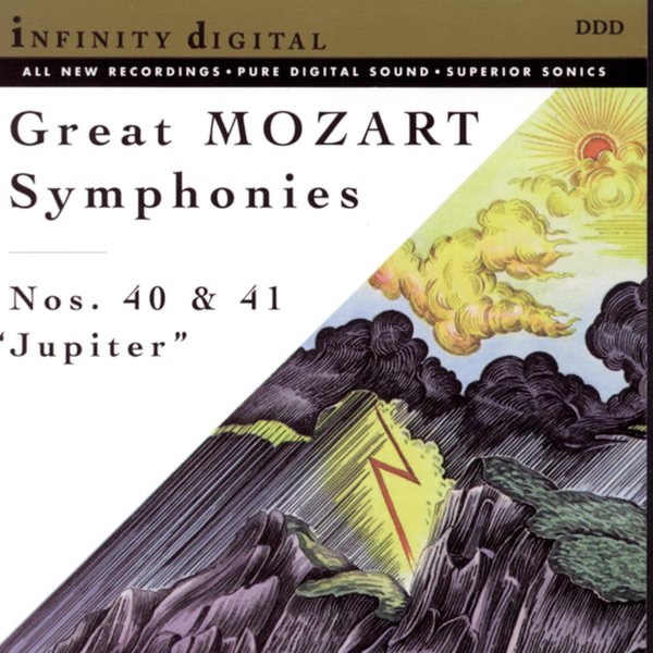 Great Mozart Symphonies: No. 40; No. 41 "Jupiter" by Alexander Titov, Orchestra New Philharmony St. Petersburg & St. Petersburg Festival Orchestra album cover