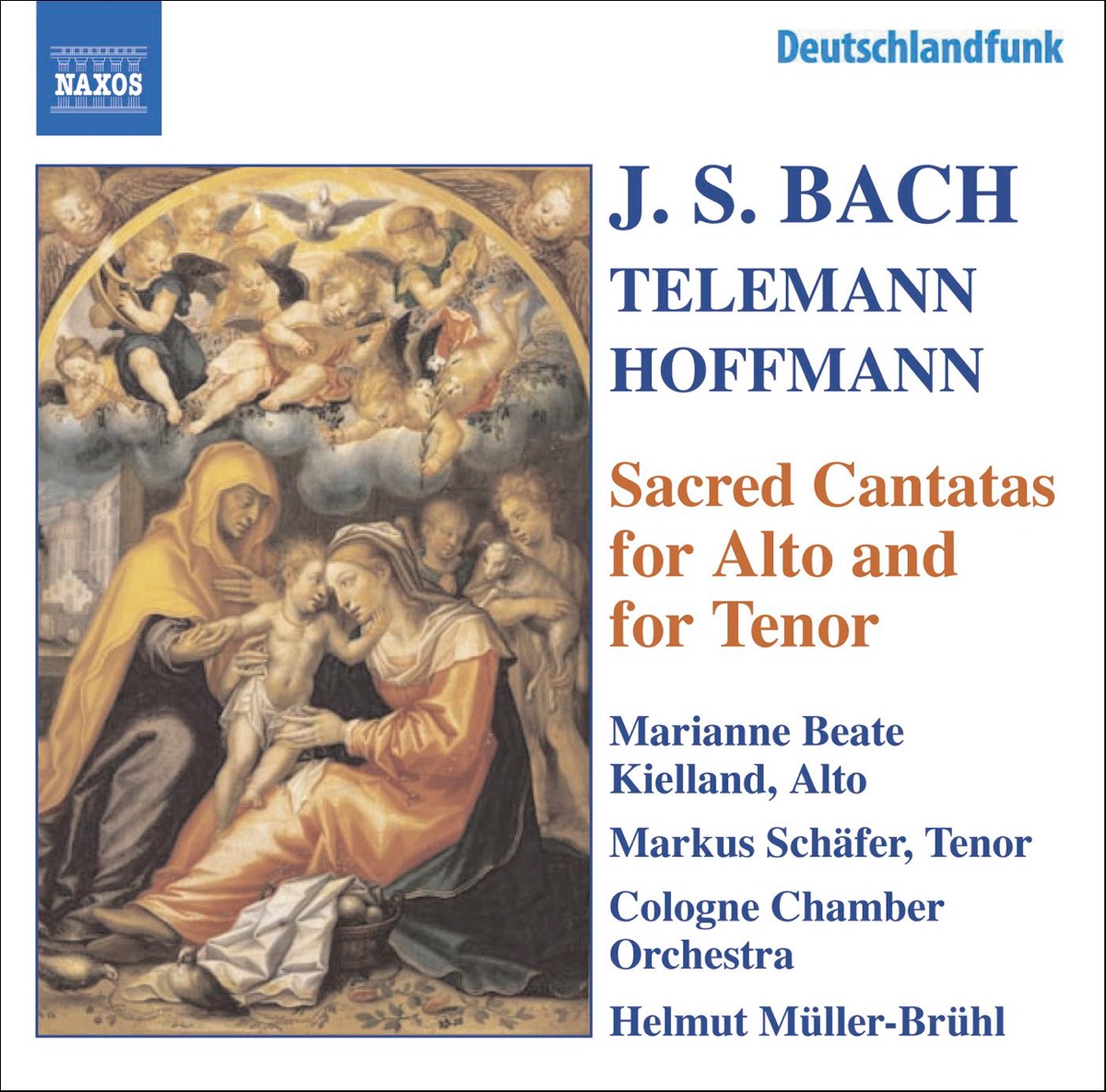 Bach: Sacred Cantatas for Alto and Tenor by Cologne Bach Choir, Cologne Chamber Orchestra, Helmut Müller-Brühl, Marianne Beate Kielland & Markus Schäfer album cover