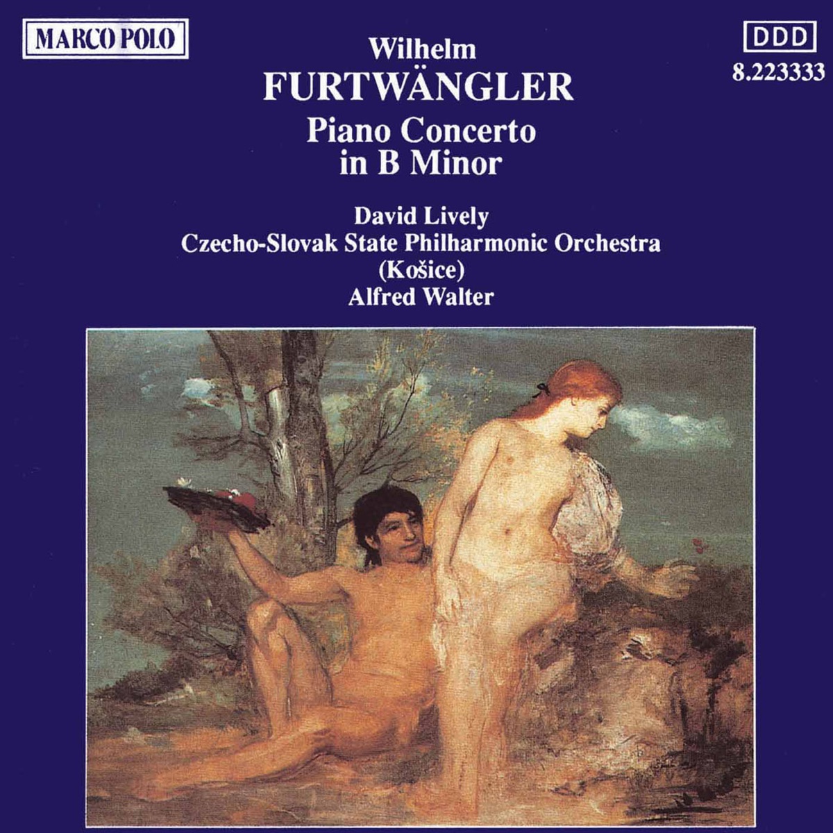 Furtwangler: Piano Concerto in B Minor by David Lively, Alfred Walter & Slovak State Philharmonic Orchestra, Kosice album cover