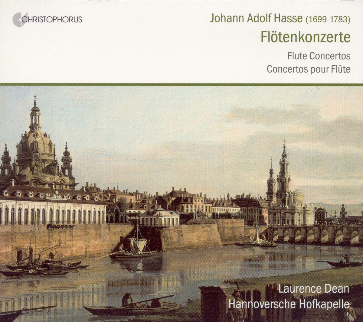 Hasse, J.A.: Trio Sonatas, Op. 2, Nos. 1 and 3 - Flute Concertos - Sinfonia A 5 by Hannoversche Hofkapelle, Laurence Dean, Christina Ahrens-Dean, Bernward Lohr, Anne Rohrig & Katharina Huche-Kohn album cover